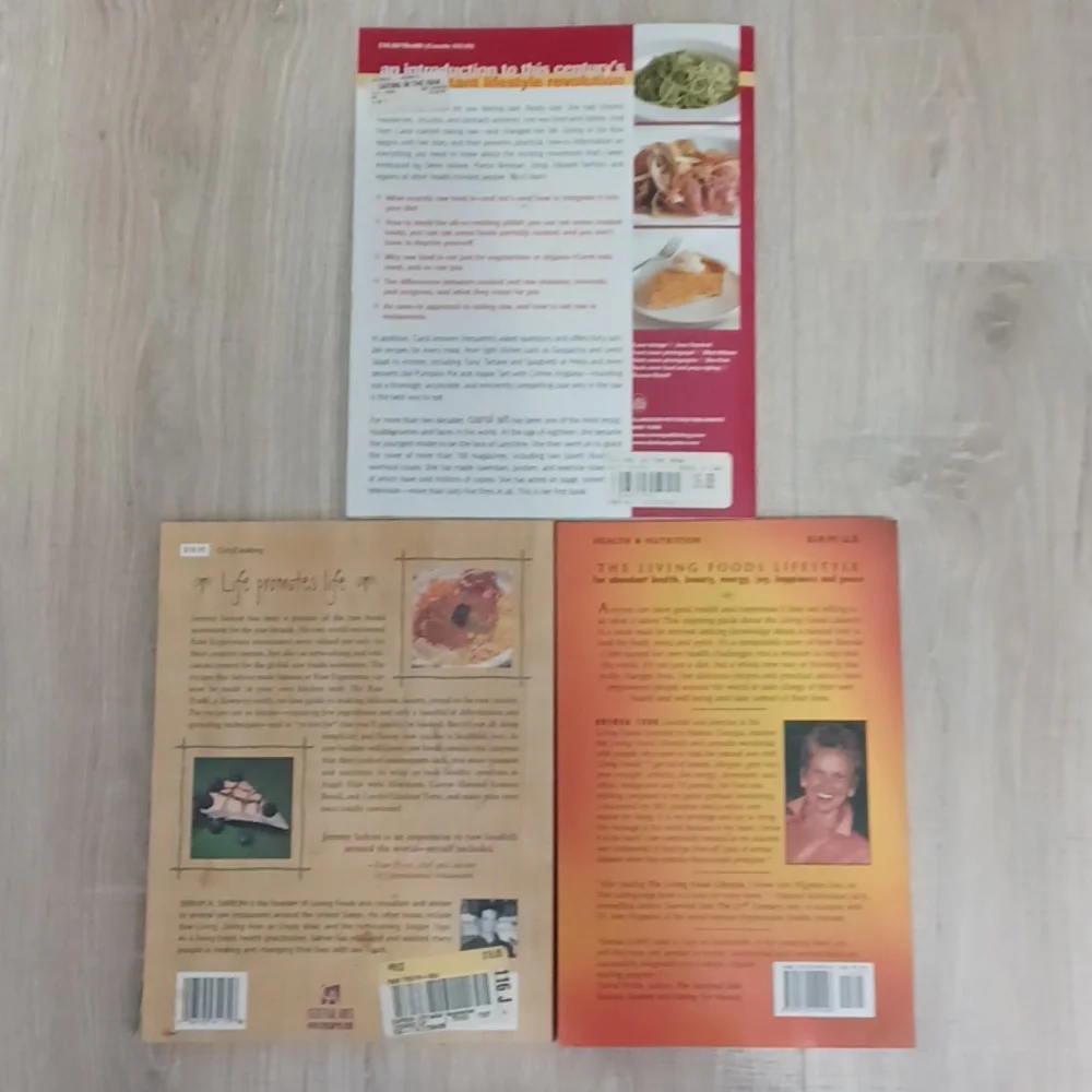 Raw Food Cookbook Bundle: Eating in the Raw, Raw Truth & Living Foods. Recipes